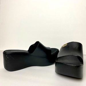 Melissa Platform Sandals, Black